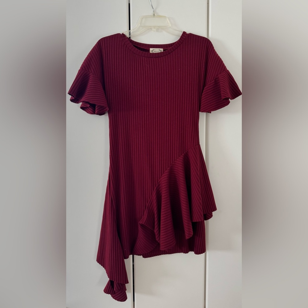 Joyfolie Mia Joy Burgundy Dress